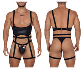 CandyMan 99667 Harness-Bodysuit, Farbe Schwarz